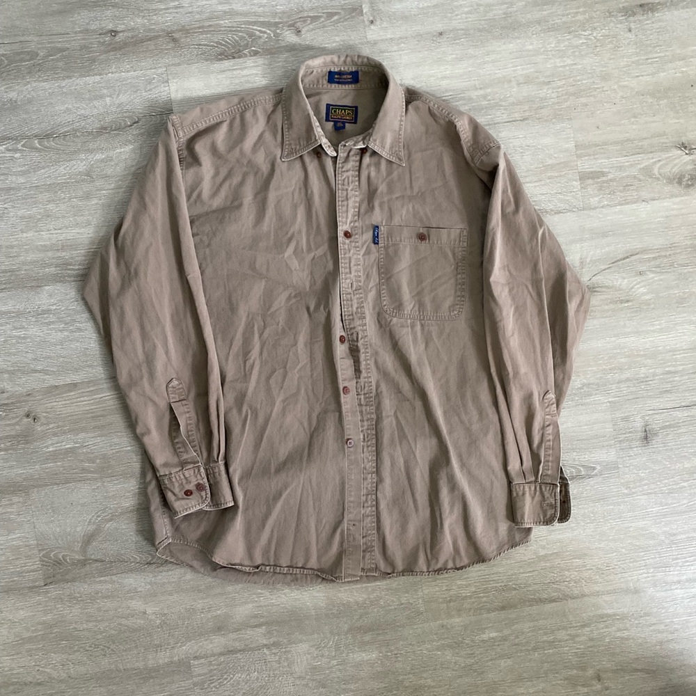 Vintage Chaps Ralph Lauren Button Down Brown